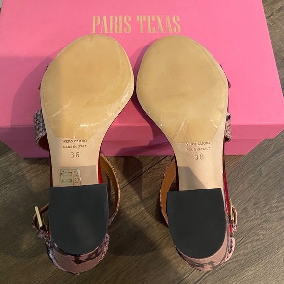 Paris Texas Pitone Rosso sandal NWT - Picture 7 of 8